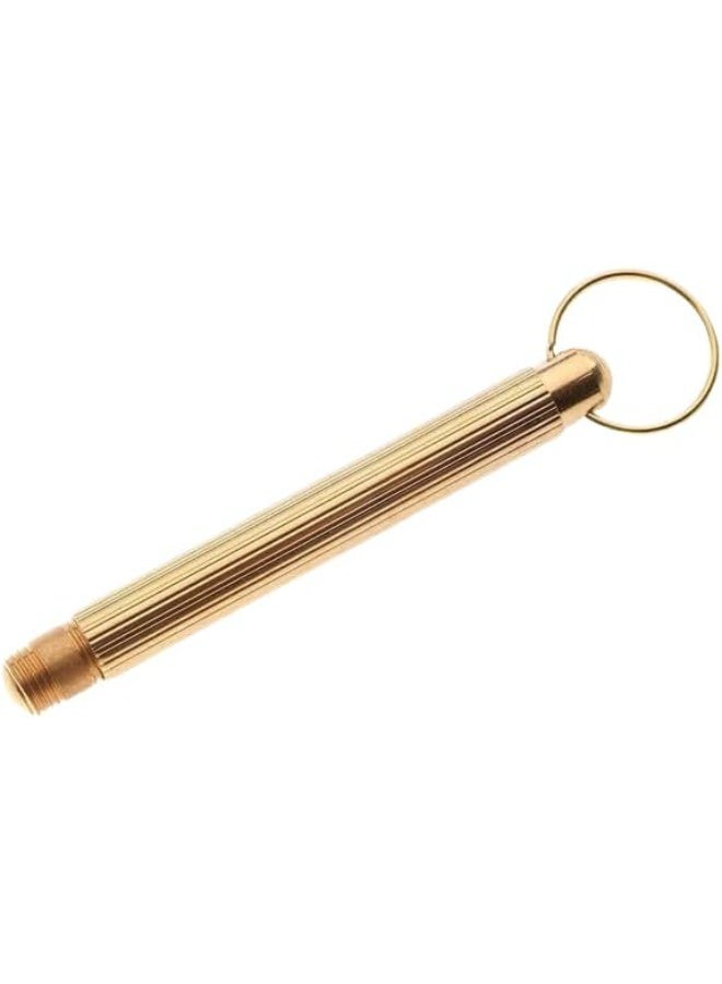 My souq store:Metal Earwax Removal Tool with Protective Case - Gold-Tone Reusable Ear Pick - Image 1